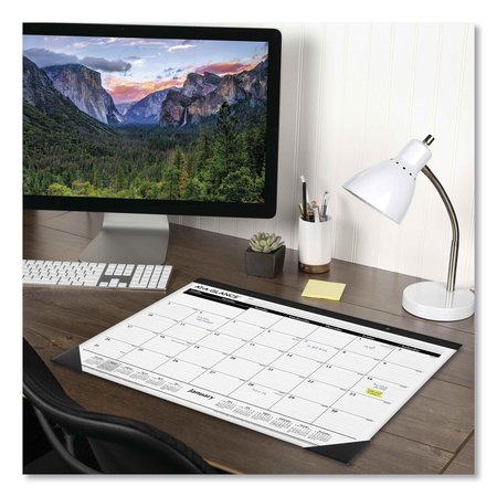 At-A-Glance Ruled Desk Pad, 22 x 17, White Sheets, Black Binding, Black Corners, 12-Month (Jan to Dec): 2022 SK24-00